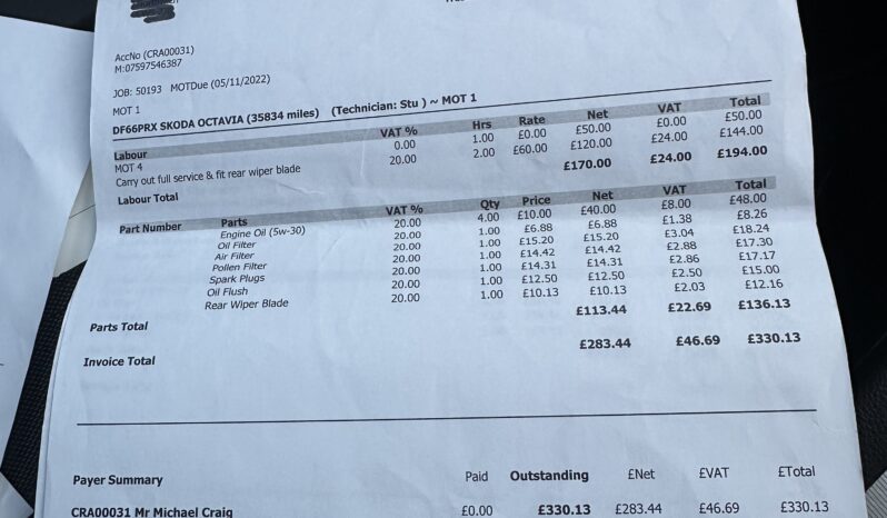 
								Skoda Octavia 1.4 TSI SE DSG full									