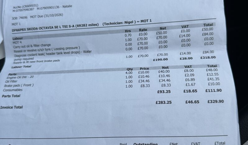 
								Skoda Octavia 1.4 TSI SE DSG full									